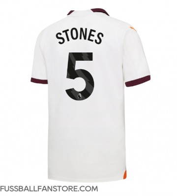 Manchester City John Stones #5 Replik Auswärtstrikot 2023-24 Kurzarm